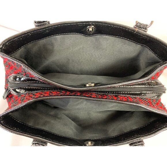 Nine & Co. Women's Plaid Red & Black Purse - Picture 7 of 8
